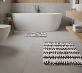Bademattenset, Zebra-Muster, 2-teilig